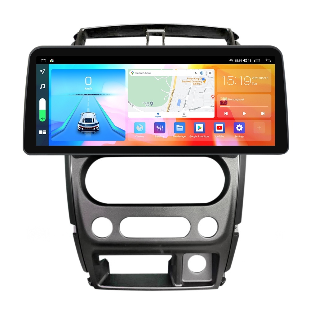 Navigatie dedicata cu Android Suzuki Jimny 2005 - 2018, 4GB RAM, Radio GPS Dual Zone, Display QLED 12.3