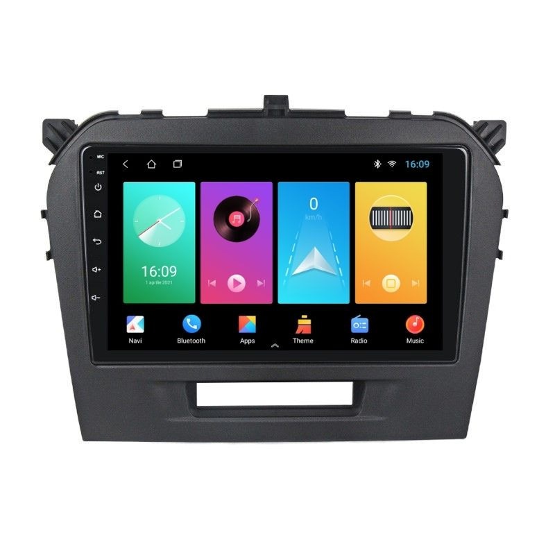 Navigatie dedicata cu Android Suzuki Vitara dupa 2015, 4GB RAM, Radio GPS Dual Zone, Display HD IPS 9" Touchscreen, Internet Wi-Fi, Bluetooth, MirrorLink, USB - Imagine 2