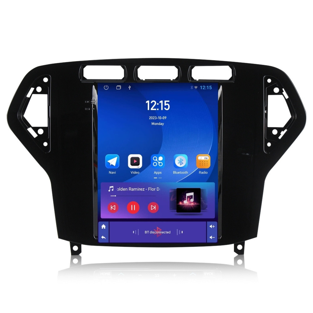 Navigatie dedicata cu Android tip tesla Ford Mondeo IV 2007 - 2011 clima automata, negru, 1GB RAM, Radio GPS Dual Zone, Touchscreen IPS 9.7