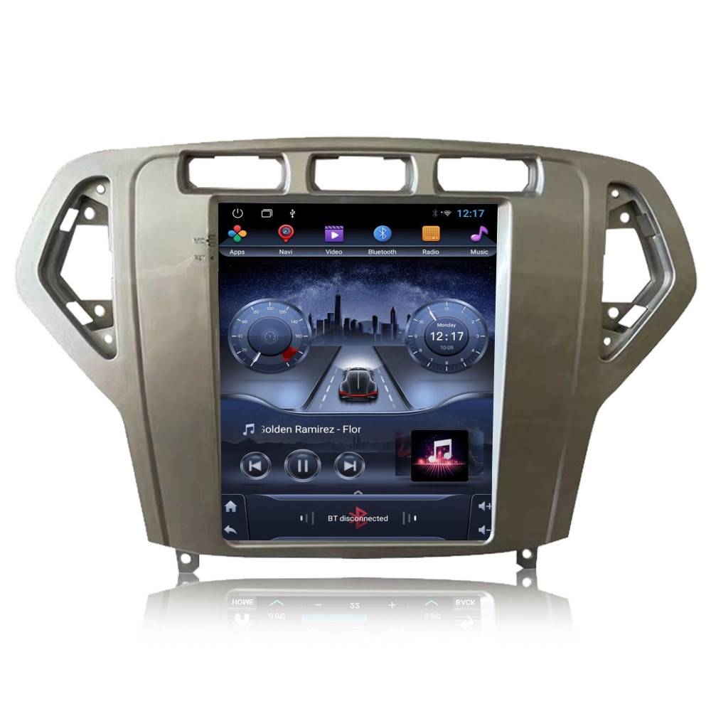 Navigatie dedicata cu Android tip tesla Ford Mondeo IV 2007 - 2011 clima automata, gri, 2GB RAM, Radio GPS Dual Zone, Touchscreen IPS 9.7