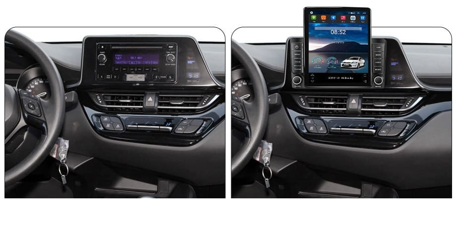 Navigatie dedicata cu Android Toyota C-HR dupa 2016, 1GB RAM, Radio GPS Dual Zone, Touchscreen IPS 9.7