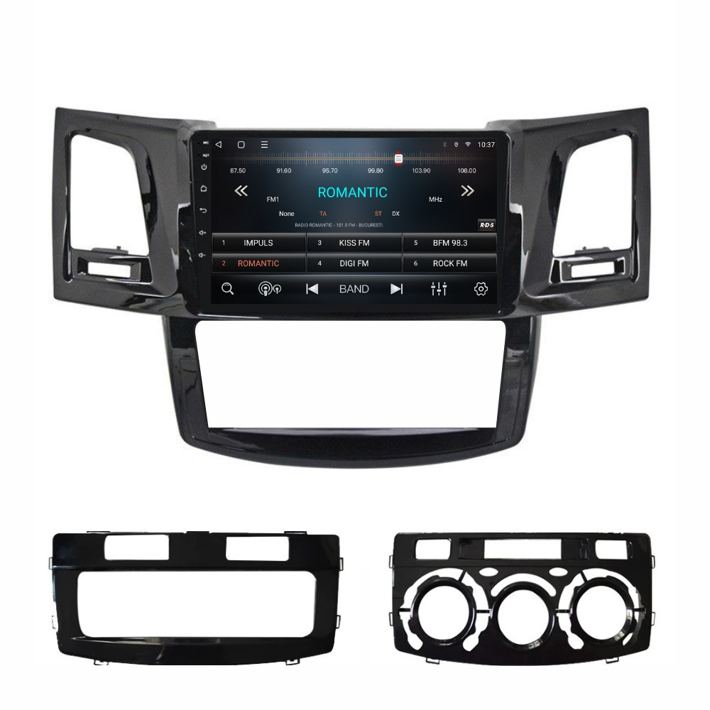 Navigatie dedicata cu Android Toyota Hilux VII 2004 - 2015, 2GB RAM, Radio GPS Dual Zone, Display HD QLED 9