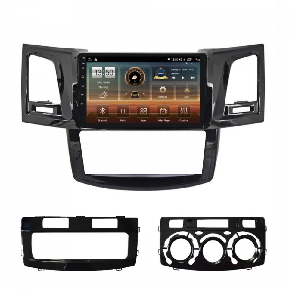 Navigatie dedicata cu Android Toyota Hilux VII 2004 - 2015, 8GB RAM, Radio GPS Dual Zone, Display HD QLED 9