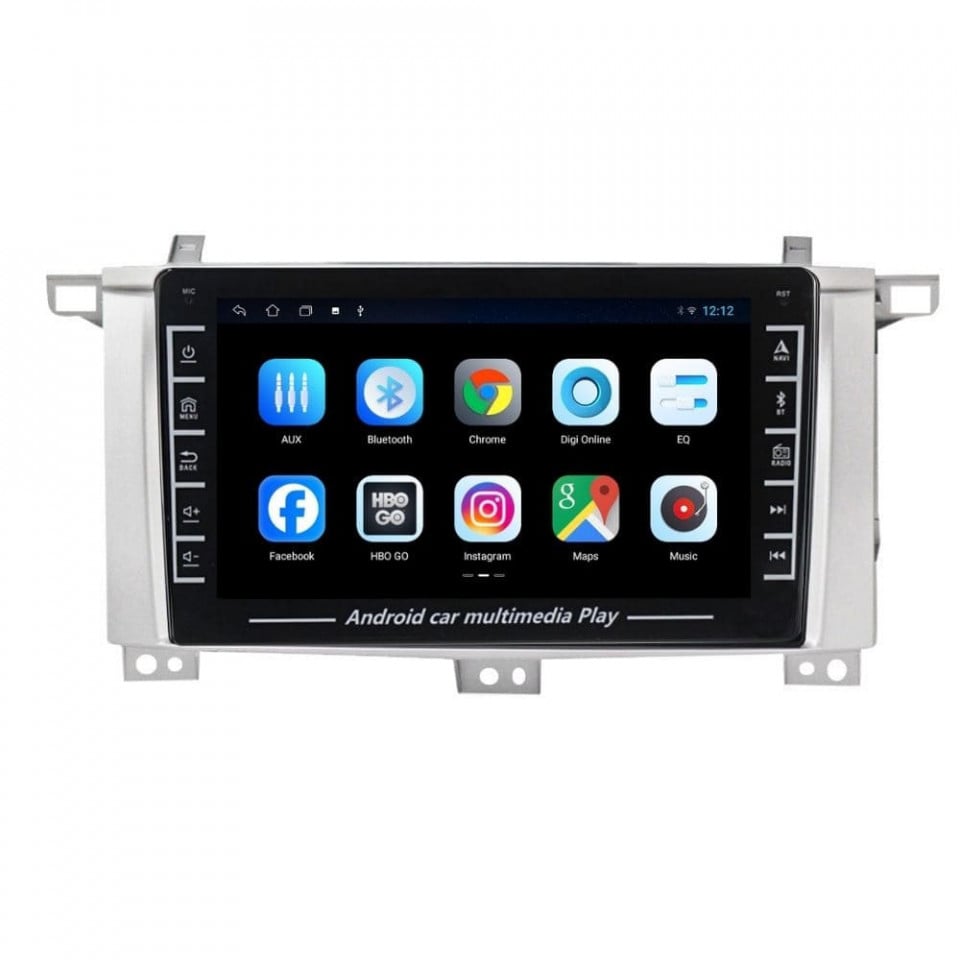 Navigatie dedicata cu Android Toyota Land Cruiser J100 2002 - 2008, 1GB RAM, Radio GPS Dual Zone, Display HD IPS 8