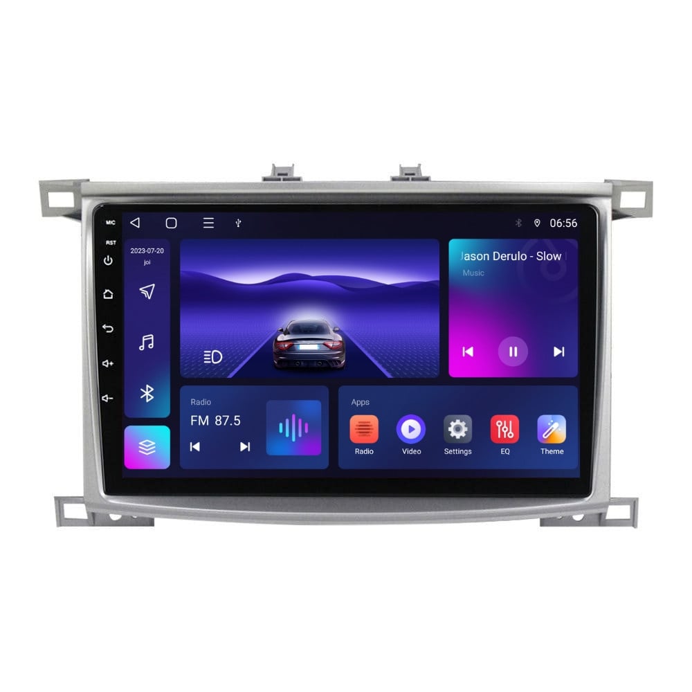 Navigatie dedicata cu Android Toyota Land Cruiser J100 2002 - 2008, 2GB RAM, Radio GPS Dual Zone, Display HD QLED 10