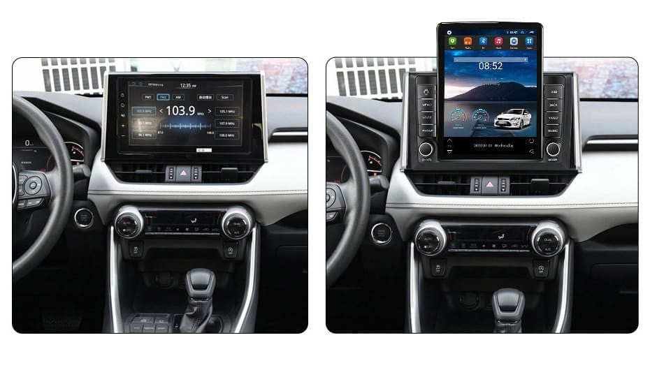 Navigatie dedicata cu Android Toyota Rav4 V dupa 2018, 2GB RAM, Radio GPS Dual Zone, Touchscreen IPS 9.7