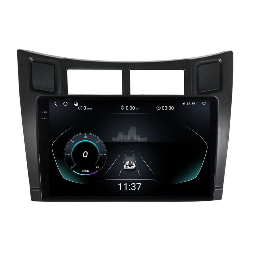 Navigatie dedicata cu Android Toyota Yaris 2006 - 2011, 12GB RAM, Radio GPS Dual Zone, Display 2K QLED 9.5