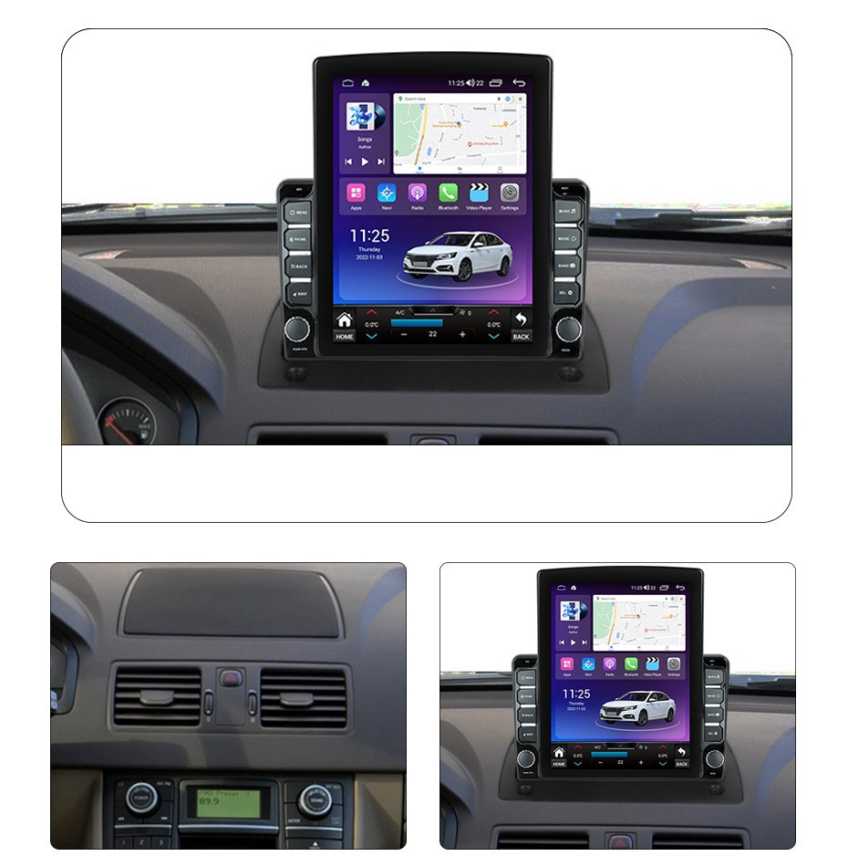 Navigatie dedicata cu Android Volvo XC90 I 2002 - 2015, 4GB RAM, Radio GPS Dual Zone, Touchscreen IPS 9.7