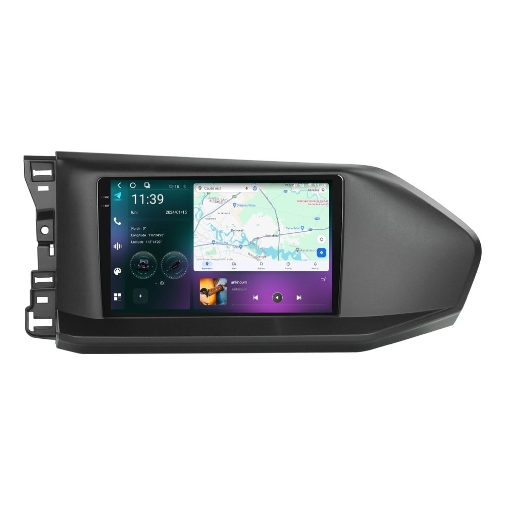 Navigatie dedicata cu Android VW Caddy dupa 2020, 12GB RAM, Radio GPS Dual Zone, Display 2K QLED 9.5