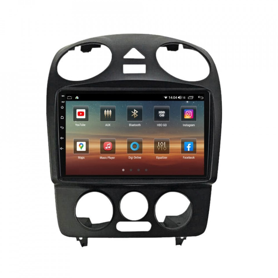 Navigatie dedicata cu Android VW New Beetle 2004 - 2011, 4GB RAM, Radio GPS Dual Zone, Display HD QLED 9