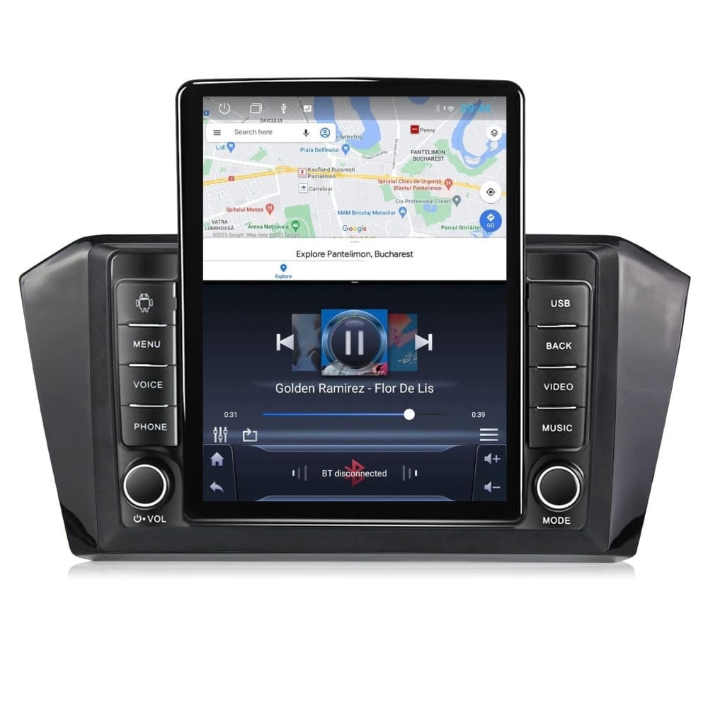 Navigatie dedicata cu Android VW Passat B8 dupa 2015, 1GB RAM, Radio GPS Dual Zone, Touchscreen IPS 9.7