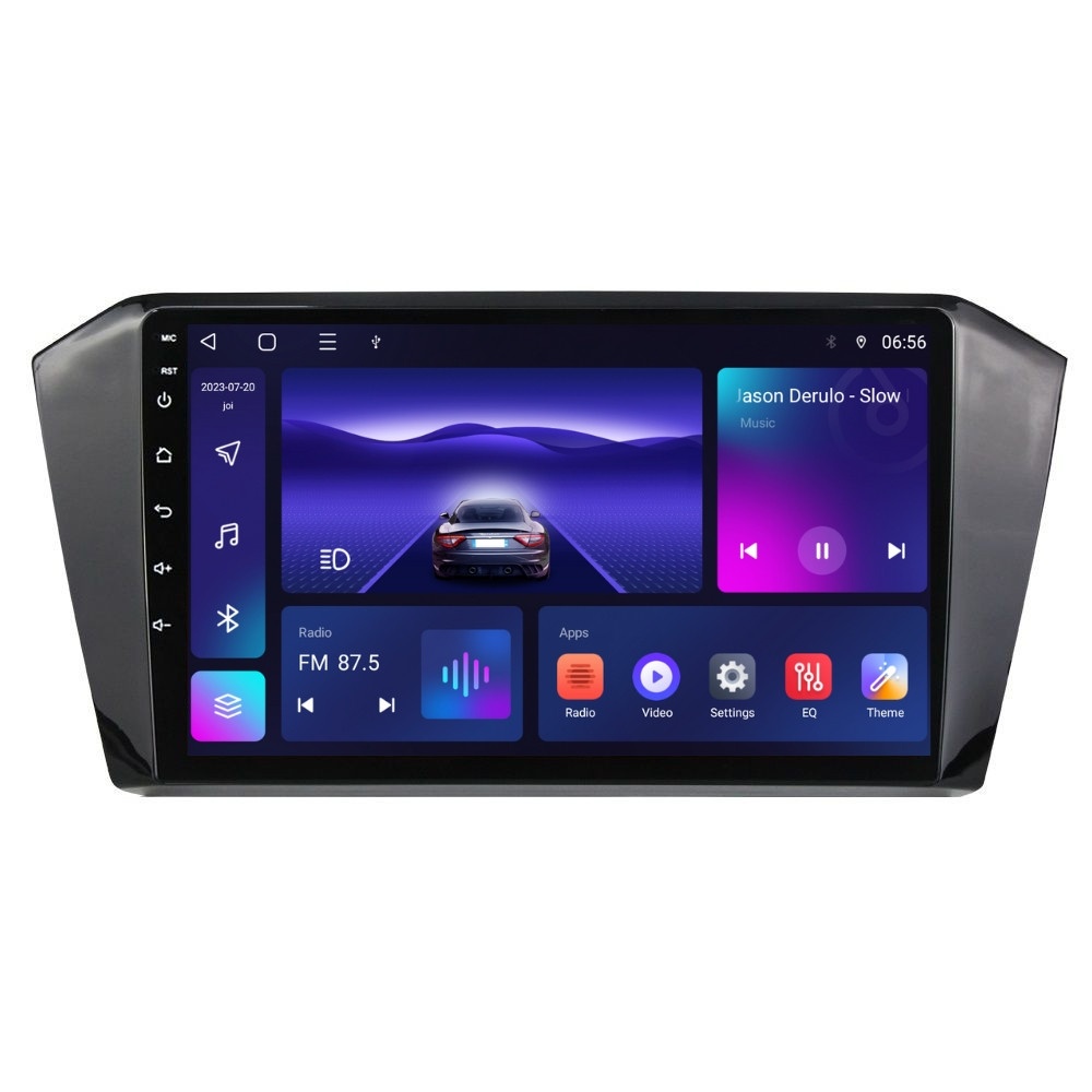 Navigatie dedicata cu Android VW Passat B8 dupa 2015, 4GB RAM, Radio GPS Dual Zone, Display HD IPS 10" Touchscreen, Internet Wi-Fi, Bluetooth, MirrorLink, USB
