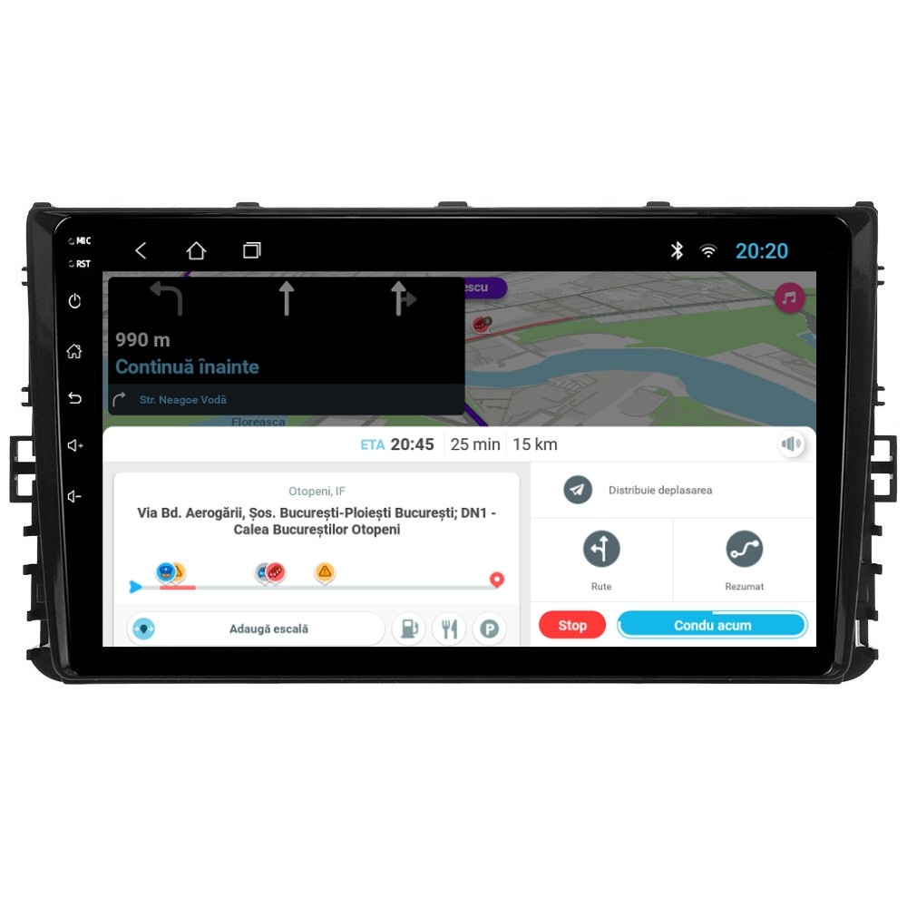 Navigatie dedicata cu Android VW T-Roc dupa 2017, 1GB RAM, Radio GPS Dual Zone, Display HD IPS 9" Touchscreen, Internet Wi-Fi, Bluetooth, MirrorLink, USB - Imagine 8