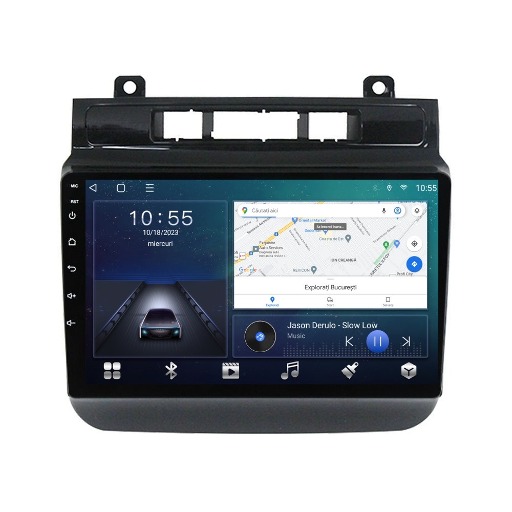Navigatie dedicata cu Android VW Touareg 7P 2010 - 2018, 2GB RAM, Radio GPS Dual Zone, Display HD QLED 9
