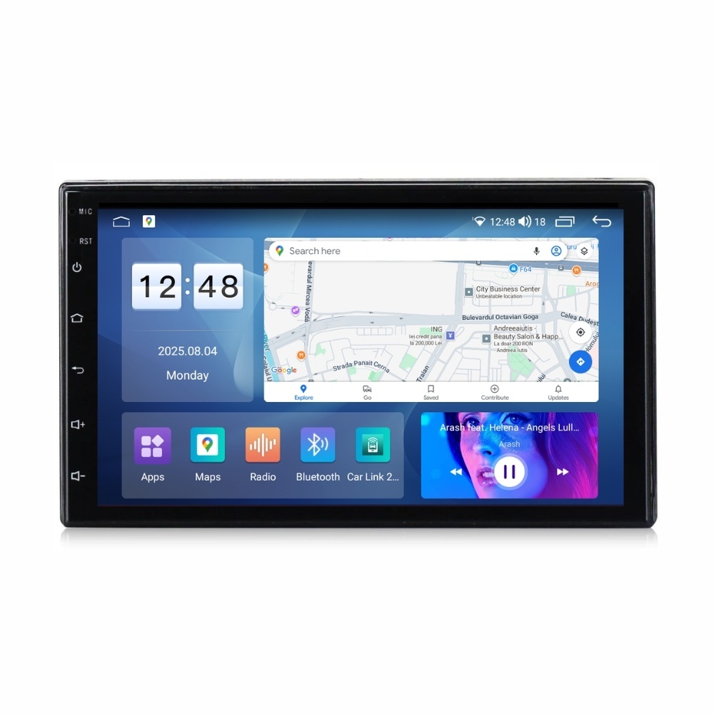 Navigatie dedicata cu Android VW Transporter T5 2003 - 2009, 2GB RAM, Radio GPS Dual Zone, Display HD IPS 7