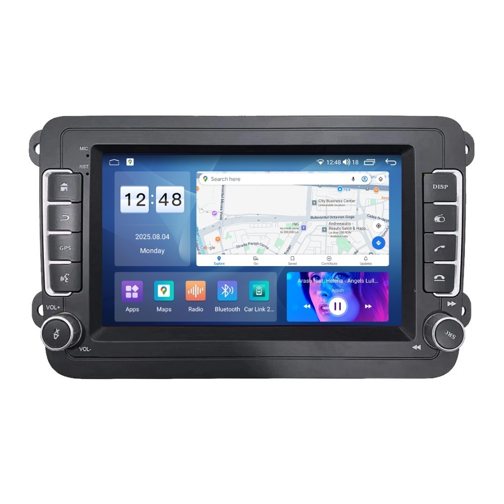 Navigatie dedicata cu Android VW Transporter T5 2010 - 2015, 2GB RAM, Radio GPS Dual Zone, Display HD IPS 7