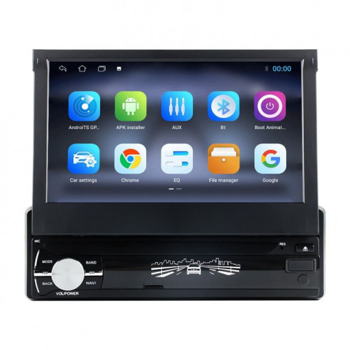 Navigatie 1DIN cu Android Chevrolet Spark 2005 - 2009, 1GB RAM, Radio GPS Dual Zone, Display HD 7" Touchscreen, Internet Wi-Fi, Bluetooth, MirrorLink, USB, Waze