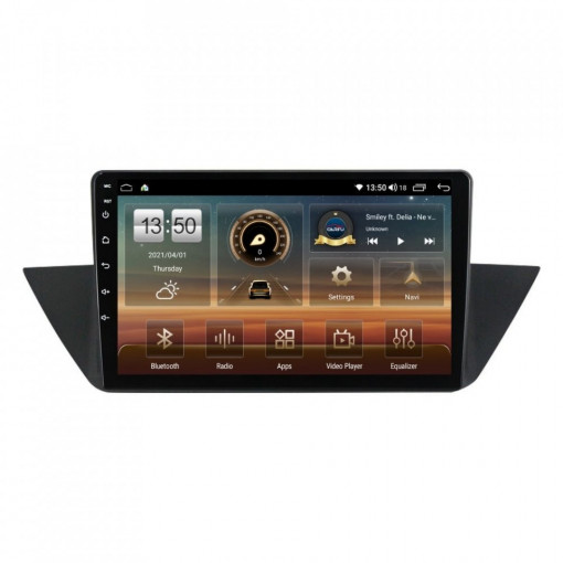Navigatie dedicata cu Android BMW X1 (E84) 2009 - 2015, 4GB RAM, Radio GPS Dual Zone, Display HD IPS 10" Touchscreen, Internet Wi-Fi si slot SIM 4G, Bluetooth, MirrorLink, USB, Waze