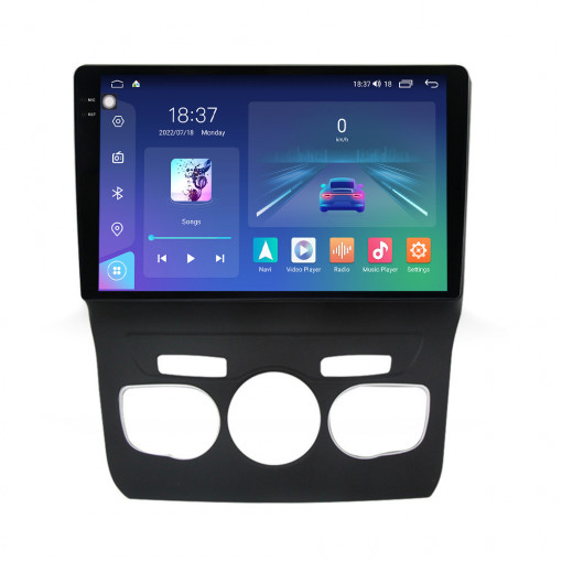 Navigatie dedicata cu Android Citroen C4 II 2009 - 2018, clima automata, 4GB RAM, Radio GPS Dual Zone, Display 2K QLED 10.36" Touchscreen, Internet Wi-Fi si slot SIM 4G, Bluetooth, MirrorLink, USB