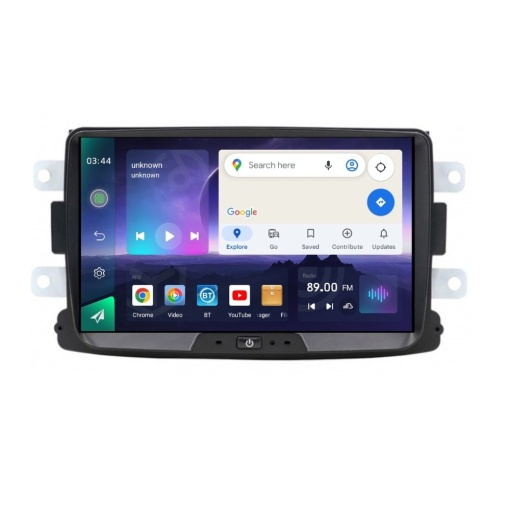Navigatie dedicata cu Android Dacia Logan II 2012 - 2020, 4GB RAM, Radio GPS Dual Zone, Display HD IPS 8'' Touchscreen, Internet Wi-Fi si slot SIM 4G, Bluetooth, MirrorLink, USB