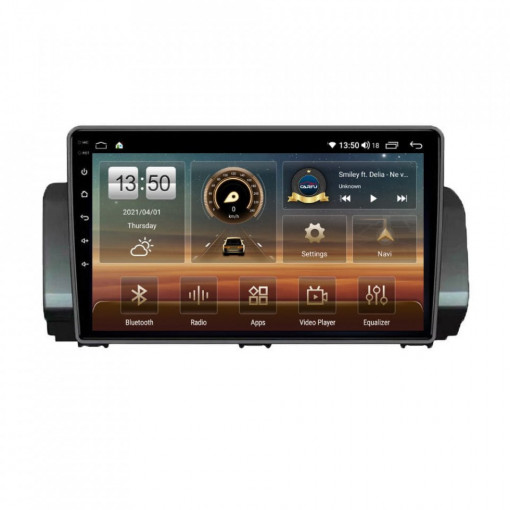 Navigatie dedicata cu Android Dacia Sandero III dupa 2021, 8GB RAM, Radio GPS Dual Zone, Display HD IPS 9" Touchscreen, Internet Wi-Fi si slot SIM 4G, Bluetooth, MirrorLink, USB, Waze