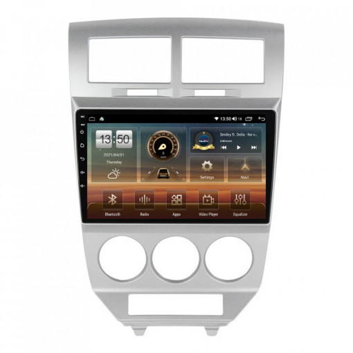 Navigatie dedicata cu Android Dodge Caliber 2006 - 2010, 6GB RAM, Radio GPS Dual Zone, Display HD IPS 10" Touchscreen, Internet Wi-Fi si slot SIM 4G, Bluetooth, MirrorLink, USB, Waze