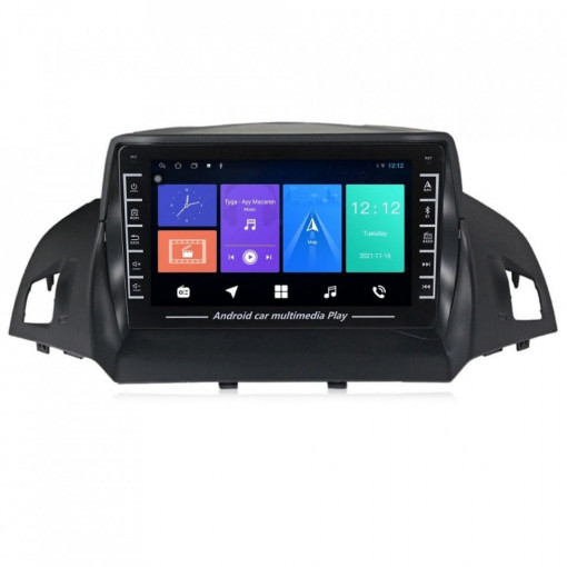 Navigatie dedicata cu Android Ford C-Max II / Grand C-Max 2010 - 2019, 1GB RAM, Radio GPS Dual Zone, Display HD IPS 8" Touchscreen, Internet Wi-Fi, Bluetooth, MirrorLink, USB, Waze