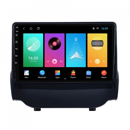Navigatie dedicata cu Android Ford Ecosport 2012 - 2018, 1GB RAM, Radio GPS Dual Zone, Display HD 9" Touchscreen, Internet Wi-Fi, Bluetooth, MirrorLink, USB, Waze