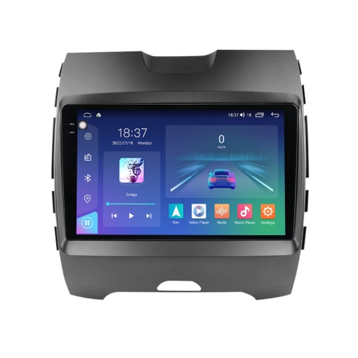 Navigatie dedicata cu Android Ford S-Max 2015 - 2023, 4GB RAM, Radio GPS Dual Zone, Display 2K QLED 9.5" Touchscreen, Internet Wi-Fi si slot SIM 4G, Bluetooth, MirrorLink, USB