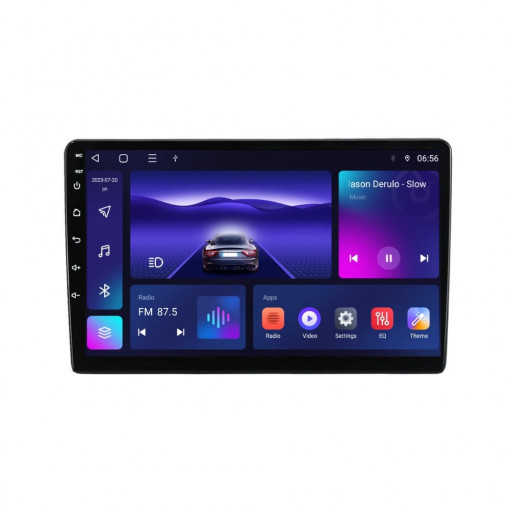 Navigatie dedicata cu Android Ford Transit 2006 - 2014, 3GB RAM, Radio GPS Dual Zone, Display HD QLED 9" Touchscreen, Internet Wi-Fi si slot SIM 4G, Bluetooth, MirrorLink, USB