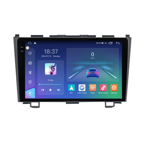 Navigatie dedicata cu Android Honda CR-V III 2006 - 2012, 4GB RAM, Radio GPS Dual Zone, Display 2K QLED 9.5" Touchscreen, Internet Wi-Fi si slot SIM 4G, Bluetooth, MirrorLink, USB, Waze
