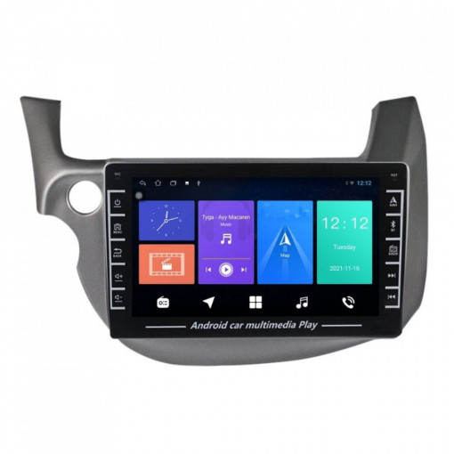 Navigatie dedicata cu Android Honda Jazz III 2007 - 2013, 1GB RAM, Radio GPS Dual Zone, Display HD IPS 8" Touchscreen, Internet Wi-Fi, Bluetooth, MirrorLink, USB, Waze