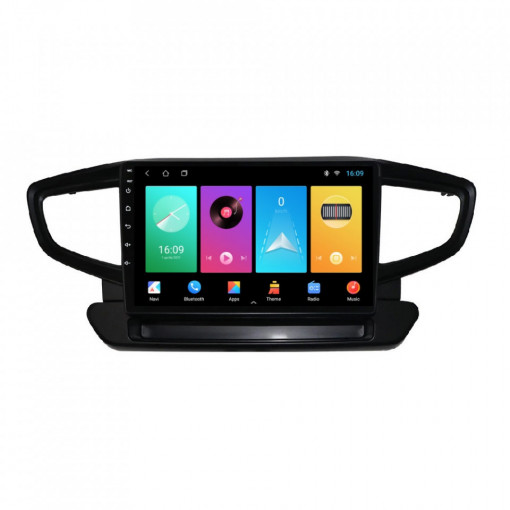 Navigatie dedicata cu Android Hyundai Ioniq 2016 - 2020, 1GB RAM, Radio GPS Dual Zone, Display HD 9" Touchscreen, Internet Wi-Fi, Bluetooth, MirrorLink, USB, Waze