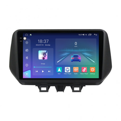 Navigatie dedicata cu Android Hyundai Tucson 2018 - 2020, 4GB RAM, Radio GPS Dual Zone, Display 2K QLED 10.36" Touchscreen, Internet Wi-Fi si slot SIM 4G, Bluetooth, MirrorLink, USB, Waze