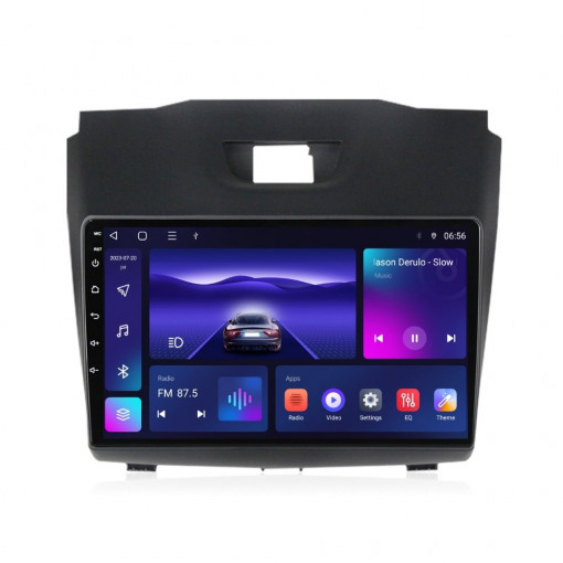 Navigatie dedicata cu Android Isuzu D-Max II 2012 - 2020, 3GB RAM, Radio GPS Dual Zone, Display HD QLED 9" Touchscreen, Internet Wi-Fi si slot SIM 4G, Bluetooth, MirrorLink, USB