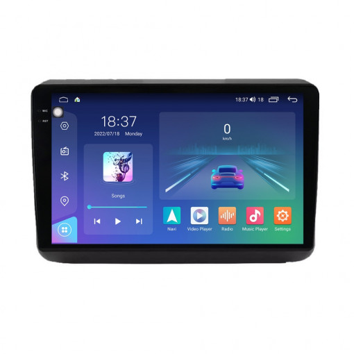Navigatie dedicata cu Android Jeep Grand Cherokee IV 2014 - 2021, 4GB RAM, Radio GPS Dual Zone, Display 2K QLED 9.5" Touchscreen, Internet Wi-Fi si slot SIM 4G, Bluetooth, MirrorLink, USB, Waze