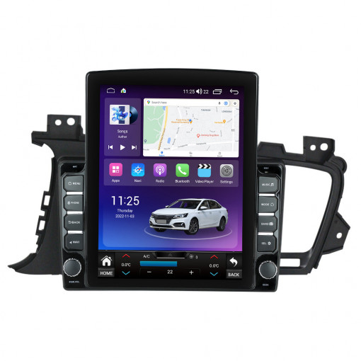 Navigatie dedicata cu Android Kia Optima I 2010 - 2015, 4GB RAM, Radio GPS Dual Zone, Touchscreen IPS 9.7" HD tip Tesla, Internet Wi-Fi si slot SIM 4G, Bluetooth, MirrorLink, USB
