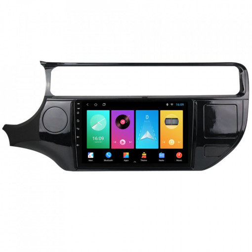 Navigatie dedicata cu Android Kia Rio III 2014 - 2017, 2GB RAM, Radio GPS Dual Zone, Display HD 9" Touchscreen, Internet Wi-Fi, Bluetooth, MirrorLink, USB, Waze