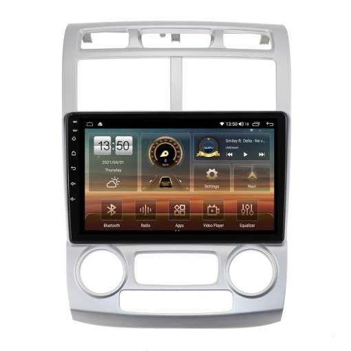 Navigatie dedicata cu Android KIA Sportage 2004 - 2010 fabricata in Coreea, 8GB RAM, Radio GPS Dual Zone, Display HD IPS 9" Touchscreen, Internet Wi-Fi si slot SIM 4G, Bluetooth, MirrorLink, USB, Waze