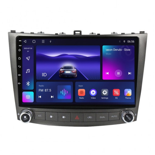 Navigatie dedicata cu Android Lexus IS 2005 - 2013, 3GB RAM, Radio GPS Dual Zone, Display HD QLED 10" Touchscreen, Internet Wi-Fi si slot SIM 4G, Bluetooth, MirrorLink, USB