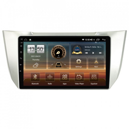 Navigatie dedicata cu Android Lexus RX 2003 - 2009, 8GB RAM, Radio GPS Dual Zone, Display HD IPS 9" Touchscreen, Internet Wi-Fi si slot SIM 4G, Bluetooth, MirrorLink, USB, Waze