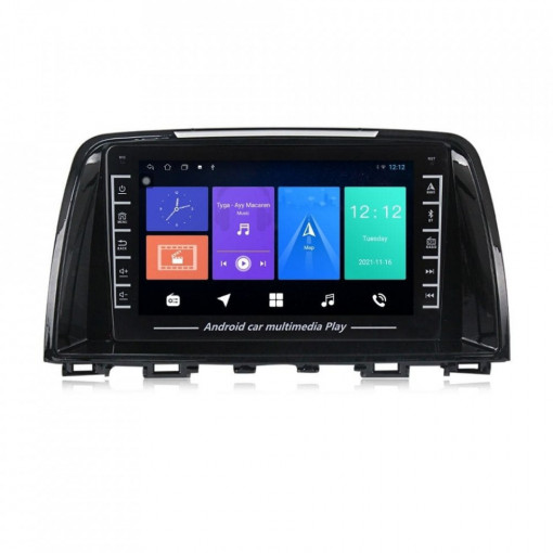 Navigatie dedicata cu Android Mazda 6 2013 - 2015, 1GB RAM, Radio GPS Dual Zone, Display HD IPS 8" Touchscreen, Internet Wi-Fi, Bluetooth, MirrorLink, USB, Waze