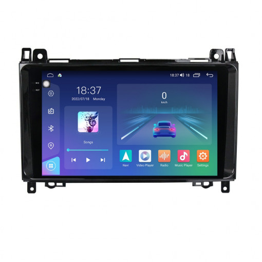 Navigatie dedicata cu Android Mercedes Sprinter 2006 - 2018, 4GB RAM, Radio GPS Dual Zone, Display 2K QLED 9.5" Touchscreen, Internet Wi-Fi si slot SIM 4G, Bluetooth, MirrorLink, USB, Waze