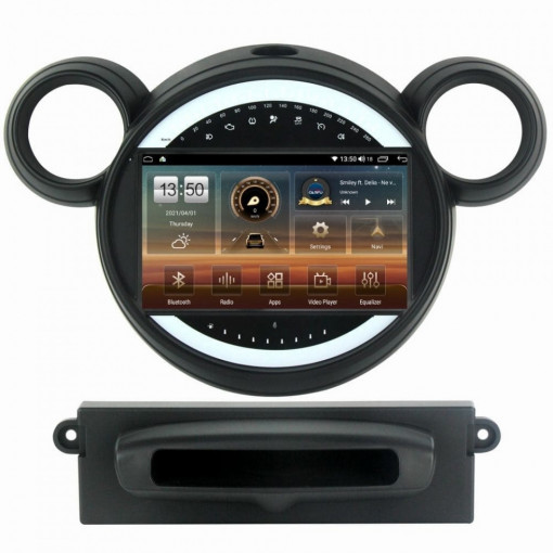 Navigatie dedicata cu Android Mini Countryman / Paceman (R60, R61) 2010 - 2017, 8GB RAM, Radio GPS Dual Zone, Display HD IPS 9" Touchscreen, Internet Wi-Fi si slot SIM 4G, Bluetooth, MirrorLink, USB, Waze
