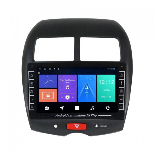 Navigatie dedicata cu Android Mitsubishi ASX 2010 - 2016, 1GB RAM, Radio GPS Dual Zone, Display HD IPS 8" Touchscreen, Internet Wi-Fi, Bluetooth, MirrorLink, USB, Waze