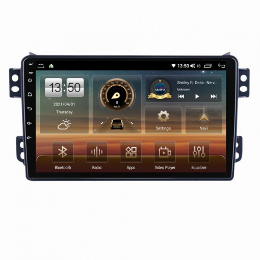 Navigatie dedicata cu Android Opel Agila 2007 - 2014, 4GB RAM, Radio GPS Dual Zone, Display HD IPS 9" Touchscreen, Internet Wi-Fi si slot SIM 4G, Bluetooth, MirrorLink, USB, Waze