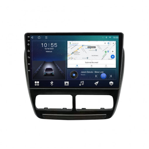 Navigatie dedicata cu Android Opel Combo D 2012 - 2018, 2GB RAM, Radio GPS Dual Zone, Display HD QLED 10" Touchscreen, Internet Wi-Fi si slot SIM 4G, Bluetooth, MirrorLink, USB