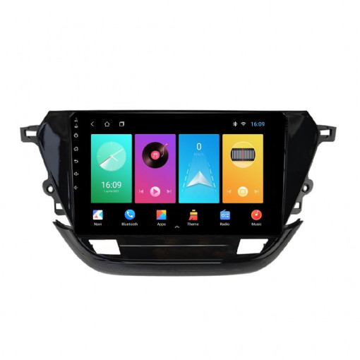 Navigatie dedicata cu Android Opel Corsa F dupa 2019, 2GB RAM, Radio GPS Dual Zone, Display HD 9" Touchscreen, Internet Wi-Fi, Bluetooth, MirrorLink, USB, Waze