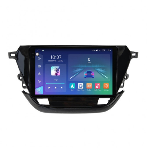 Navigatie dedicata cu Android Opel Corsa F dupa 2019, 4GB RAM, Radio GPS Dual Zone, Display 2K QLED 9.5" Touchscreen, Internet Wi-Fi si slot SIM 4G, Bluetooth, MirrorLink, USB