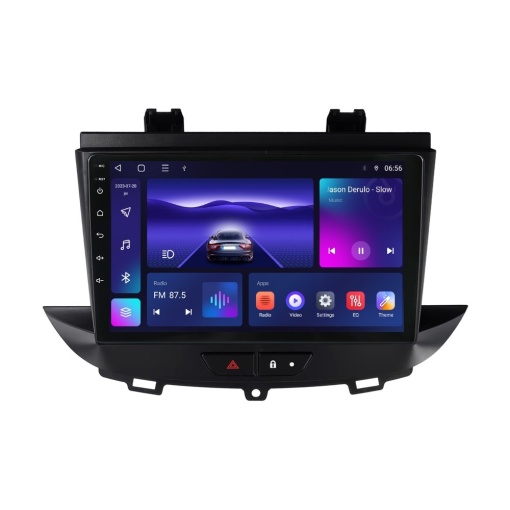 Navigatie dedicata cu Android Opel Crossland X 2017 - 2021, 3GB RAM, Radio GPS Dual Zone, Display HD QLED 9" Touchscreen, Internet Wi-Fi si slot SIM 4G, Bluetooth, MirrorLink, USB